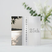 Invitation d'anniversaire de mariage d'argent (Debout devant)