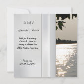Invitation d'anniversaire de mariage d'argent (Dos)