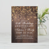 Invitation d'anniversaire de mariage d'automne de  (Debout devant)