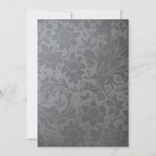 Invitation d'anniversaire de mariage de 25 ans d'a (Dos)