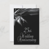 Invitation d'anniversaire de mariage de 25 ans élé (Devant)