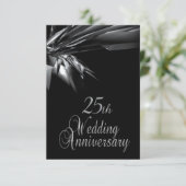 Invitation d'anniversaire de mariage de 25 ans élé (Debout devant)