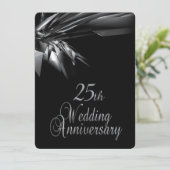 Invitation d'anniversaire de mariage de 25 ans élé (Debout devant)