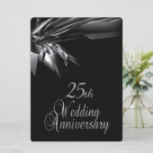 Invitation d'anniversaire de mariage de 25 ans élé (Debout devant)