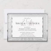 Invitation d'anniversaire de mariage de 25 ans en  (Devant)