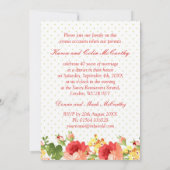 Invitation d'anniversaire de mariage de 40 ans ave (Dos)