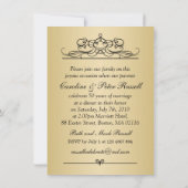 Invitation d'anniversaire de mariage de 50 ans ave (Dos)