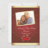 Invitation d'anniversaire de mariage de 50 ans ave (Dos)