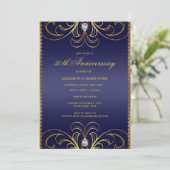 Invitation d'anniversaire de mariage de 50 ans Roy (Debout devant)
