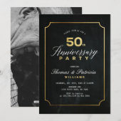 Invitation d'anniversaire de mariage de 50 ans Typ (Devant / Derrière)