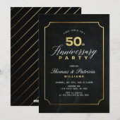 Invitation d'anniversaire de mariage de 50 ans Typ (Devant / Derrière)