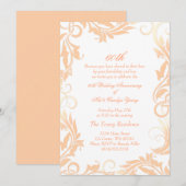 Invitation d'anniversaire de mariage de 60 ans Pea (Devant / Derrière)