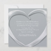 Invitation d'anniversaire de mariage de 70 ans ave (Dos)