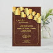 Invitation d'anniversaire de mariage de diamant (Debout devant)