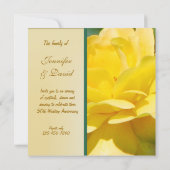 Invitation d'anniversaire de mariage de diamant (Dos)