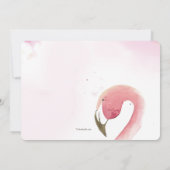 Invitation d'anniversaire de mariage de Flamants R (Dos)