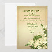 Invitation d'anniversaire de mariage de lily (Devant / Derrière)