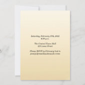 Invitation d'anniversaire de mariage élégante et c (Dos)