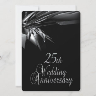 Invitation d'anniversaire de mariage élégante pour