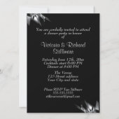 Invitation d'anniversaire de mariage élégante pour (Dos)