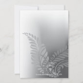 Invitation d'anniversaire de mariage Élégante Rose (Dos)