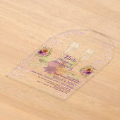 Invitation d'anniversaire de mariage en acrylique (Poser)