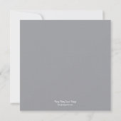 Invitation d'anniversaire de mariage en argent (Dos)