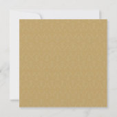 Invitation d'anniversaire de mariage en or (Dos)