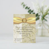 Invitation d'anniversaire de mariage en or (Debout devant)