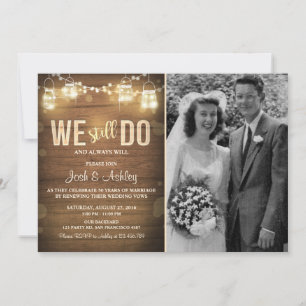 Invitation d'anniversaire de mariage Fête de renou