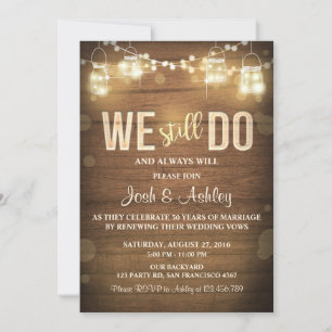 Invitation d'anniversaire de mariage Fête de renou