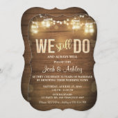 Invitation d'anniversaire de mariage Fête de renou (Devant / Derrière)