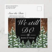 Invitation d'anniversaire de mariage « Forêt ennei (Devant / Derrière)