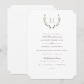 Invitation d'anniversaire de mariage Formal & Rust (Devant / Derrière)