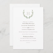 Invitation d'anniversaire de mariage Formal & Rust (Devant / Derrière)