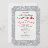 Invitation d'anniversaire de mariage hivernal (Devant)
