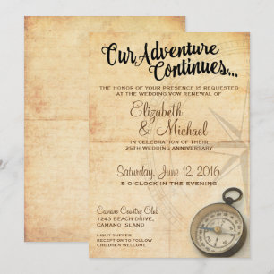 Invitation d'anniversaire de mariage « Notre avent