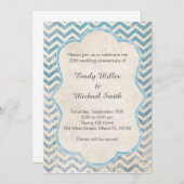 Invitation d'anniversaire de mariage Rustique Chev (Devant / Derrière)