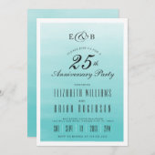 Invitation d'anniversaire de mariage sur lac gelé  (Devant / Derrière)