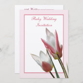 Invitation d'anniversaire de mariage Tulip Ruby (Devant / Derrière)