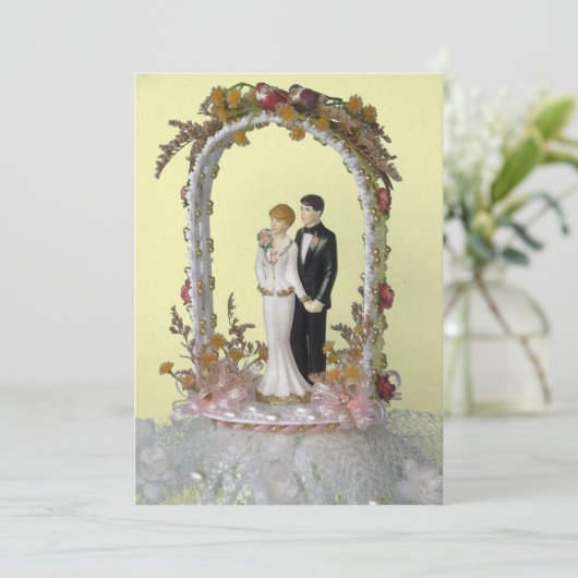 Invitation d'Anniversaire de mariages (Debout devant)