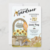 Invitation d'anniversaire de Master Gardener (Devant)