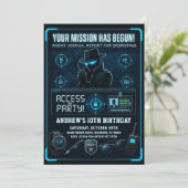 Invitation d'anniversaire de mission d'espionnage (Debout devant)