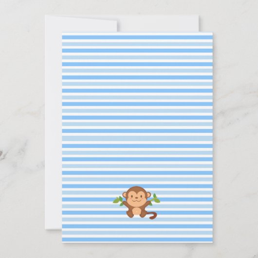 Invitation d'anniversaire de Mod Monkey Boy (Dos)