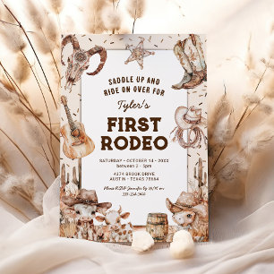Invitation d'anniversaire de Mon Premier Cowboy de