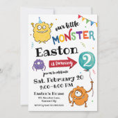 Invitation d'anniversaire de Monster (Devant)
