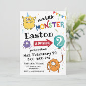 Invitation d'anniversaire de Monster (Debout devant)