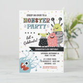 Invitation d'anniversaire de Monster (Debout devant)
