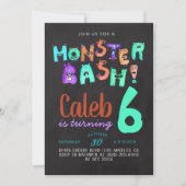 Invitation d'anniversaire de Monster Bash (Devant)