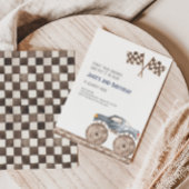 Invitation d'anniversaire de Monster Truck Bash